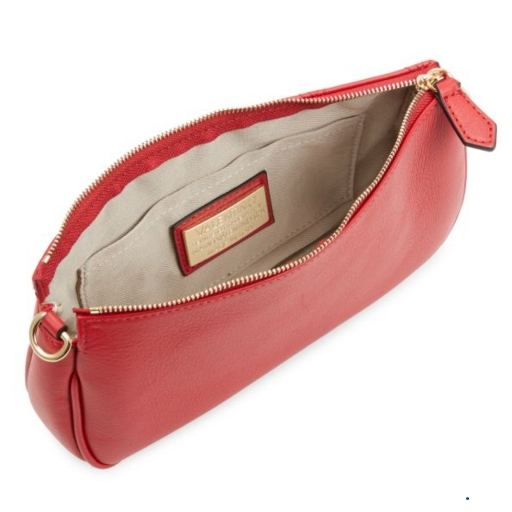 🍍✨️VALENTINO 3- in-1 quilted leather shoulder bag and pouch set NWT $895 ✨️ - Picture 7 of 9